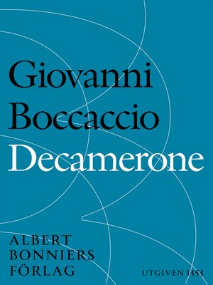 cover image of Decamerone